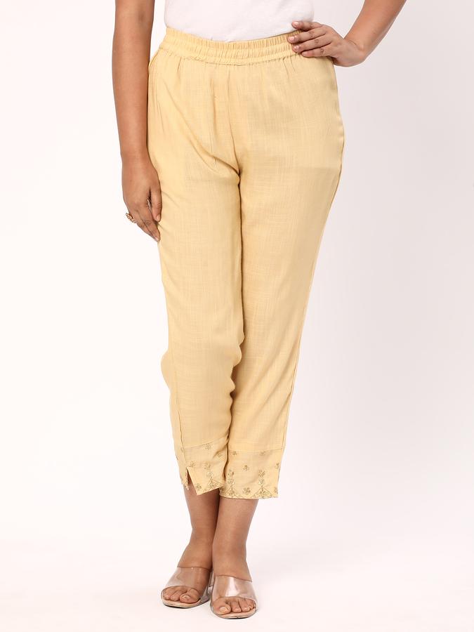 R&B Women Beige Pants