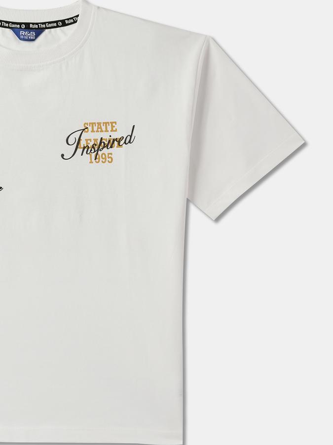 Typographic Print Crew-Neck T-Shirt image number 2
