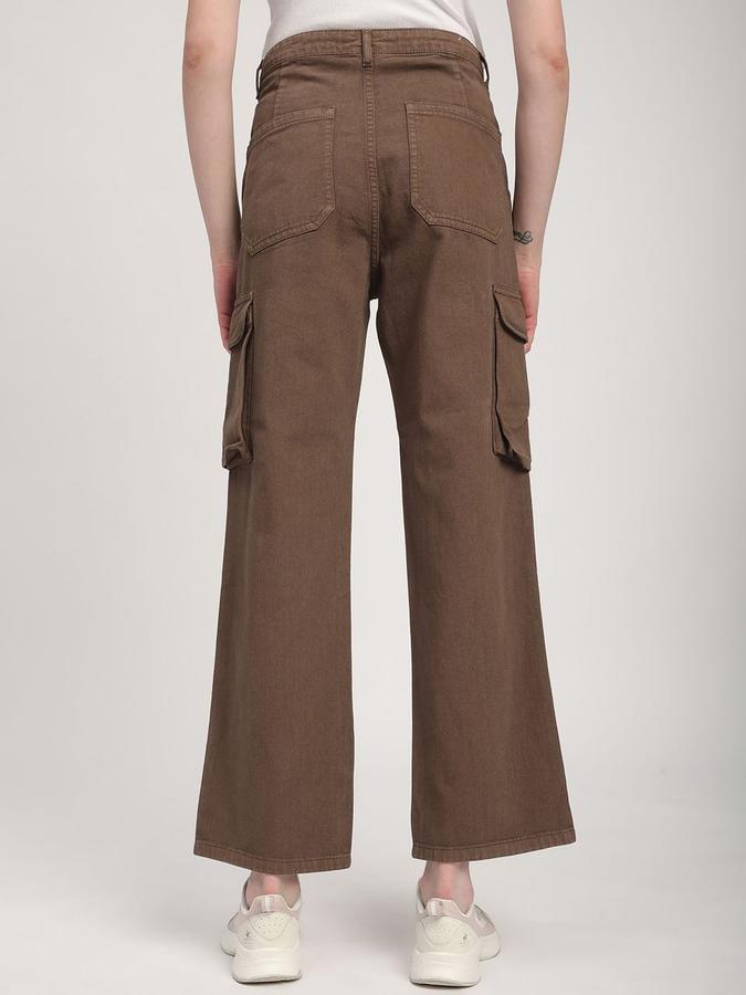 R&B Women Brown Relaxed Fit Mid-Rise Jeans