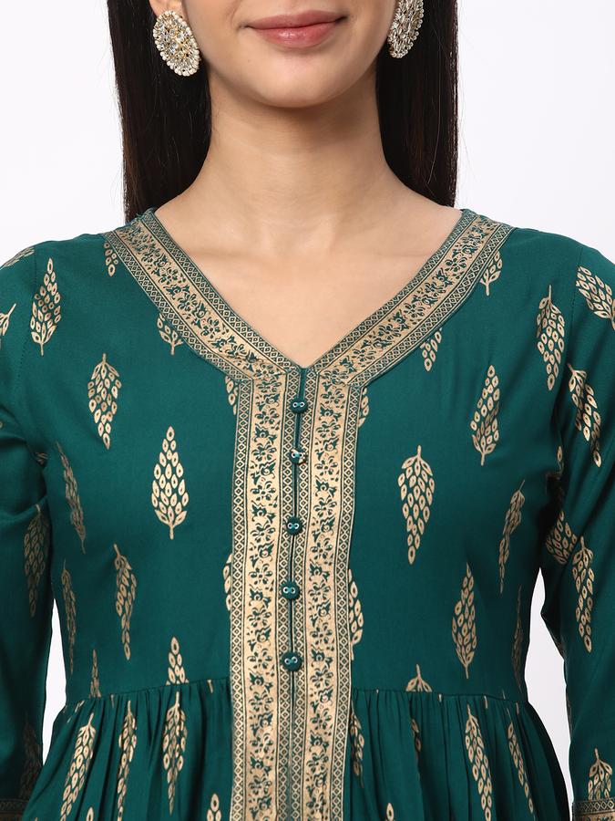 Women Printed A-Line Kurta image number 3