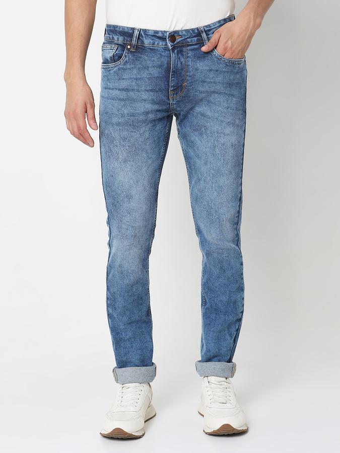 Men Slim Fit Jeans with Insert-Pockets image number 0