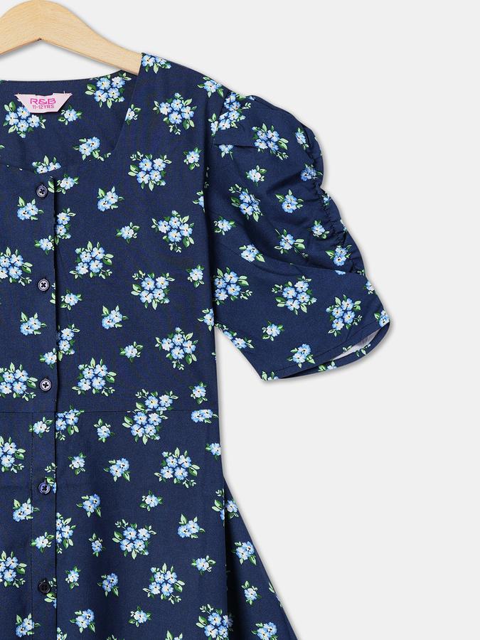 R&B Girls Blue Casual Dresses image number 2