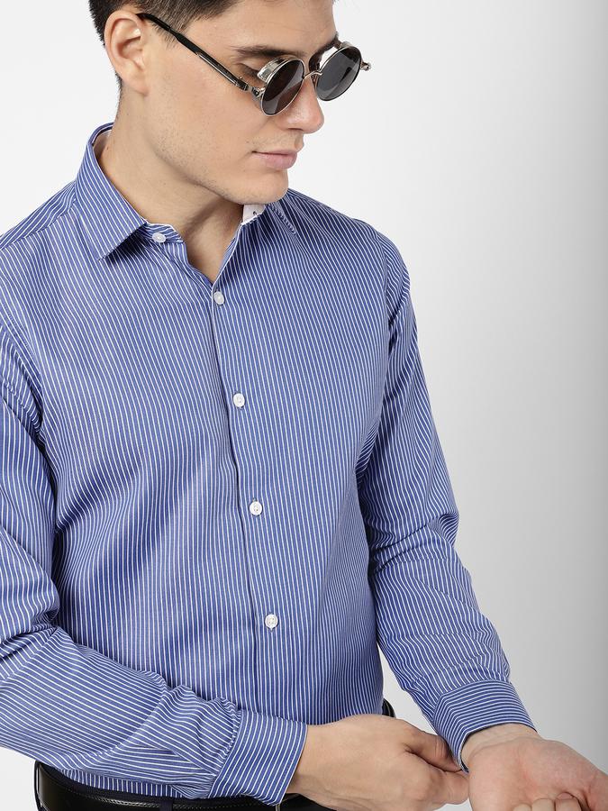 R&B Men Blue Formal Shirts image number 0