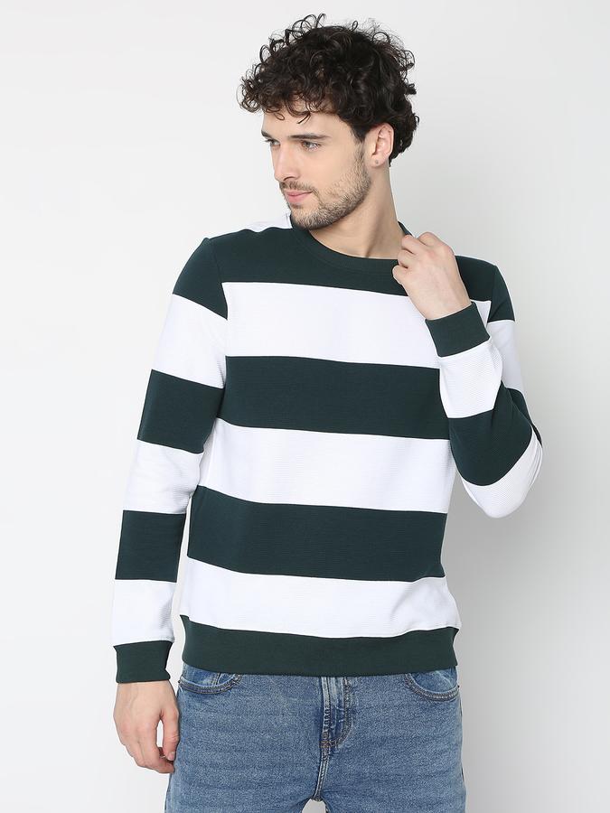 Men Colourblock Regular Fit Sweatshirt image number 0