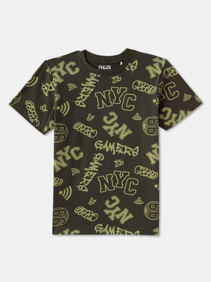 Boys Relaxed Fit Short Sleeve Crew Neck T-Shirt