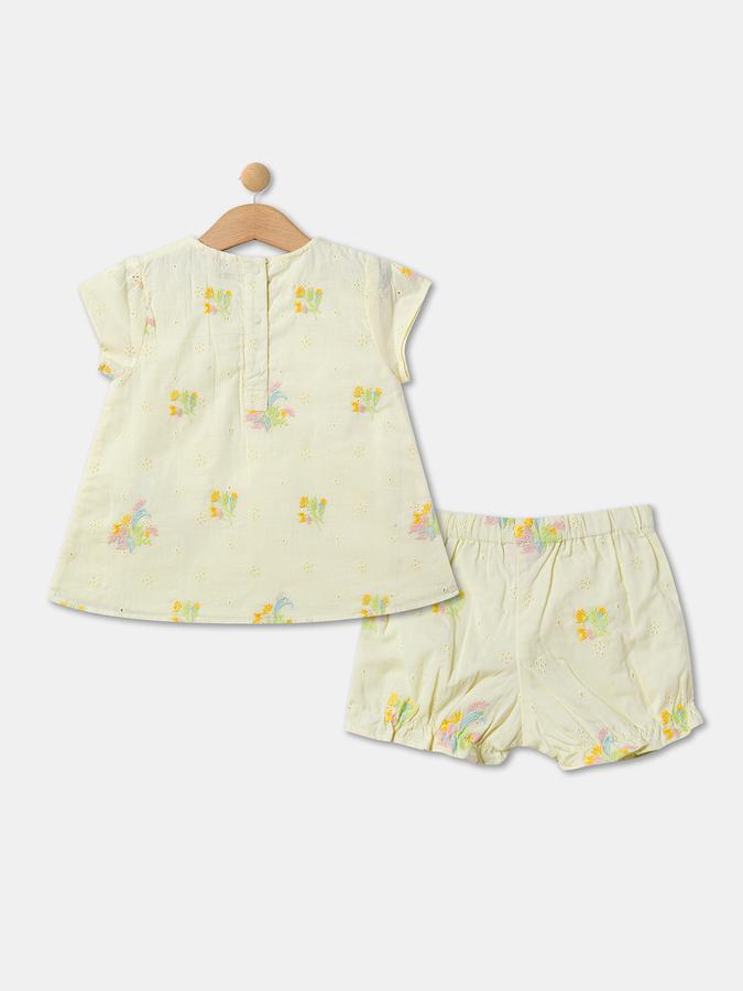 R&B Girl's All Over Printed Short Sleeves Top & Bottom Sets image number 1