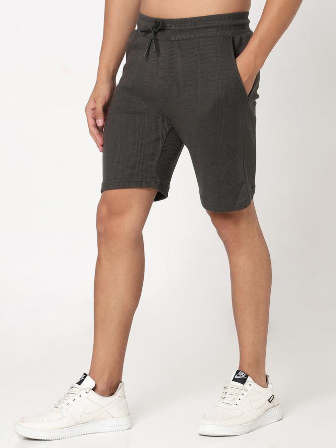 R&B MEN'S YOUNG Short Sleeves KNIT TEXTURE SHORT image number 2