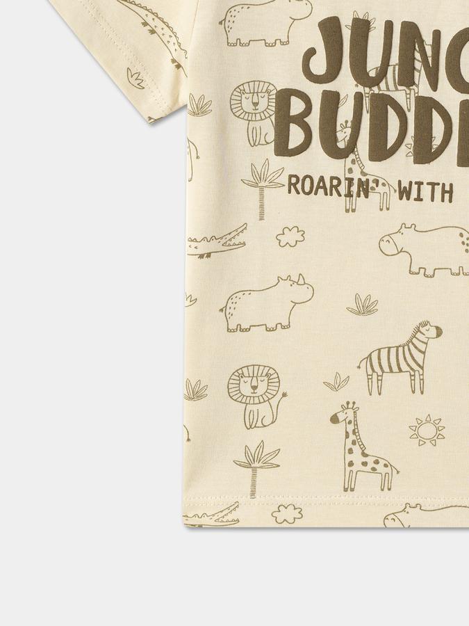 Baby Boys Printed Pure Cotton Regular T Shirt image number 3
