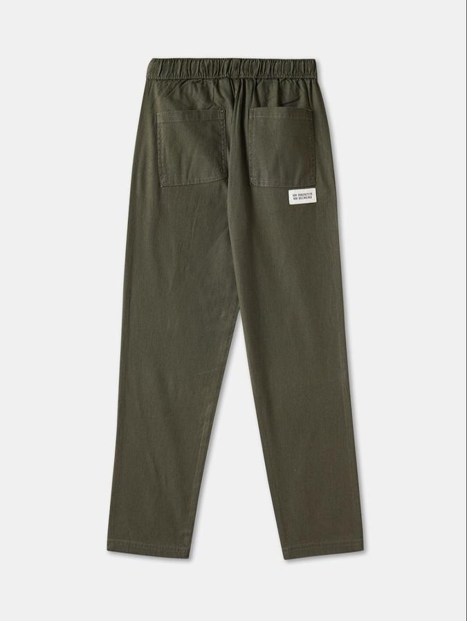 R&B Boys Green Regular Fit Solid Pant