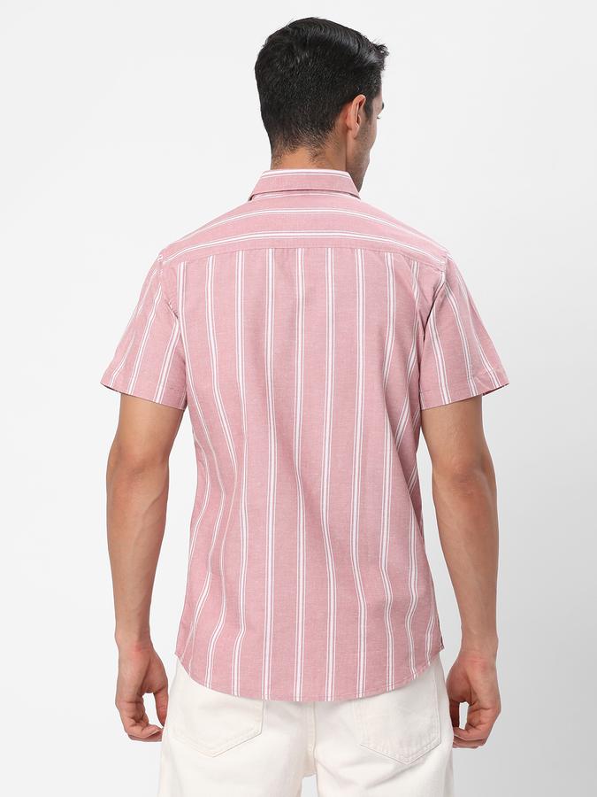 Men Stripes Regular Fit Shirt image number 2