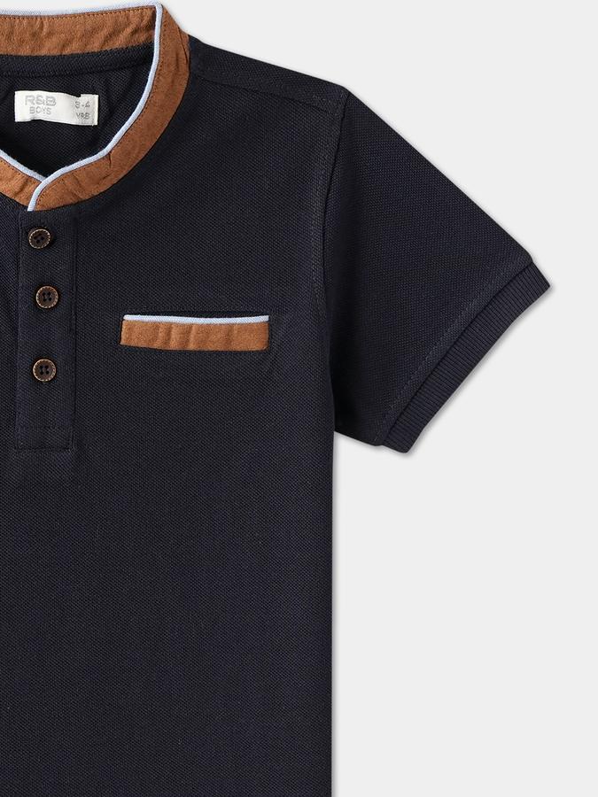 Boys Solid Pure Cotton Regular T Shirt image number 2