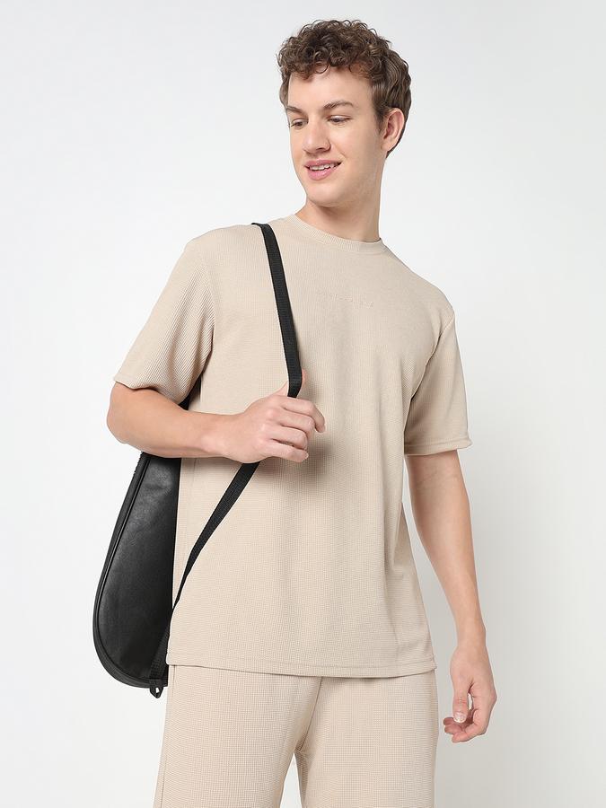 Printed T-Shirt with Crew Neck and Short Sleeves
