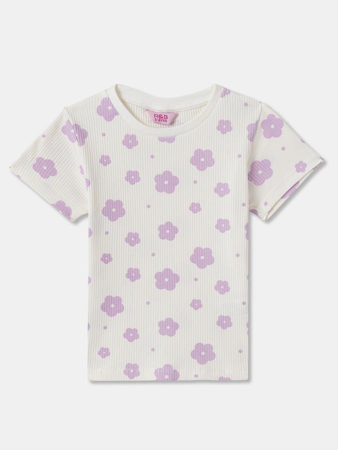 Girls Graphic Print Pure Cotton Regular T Shirt image number 3