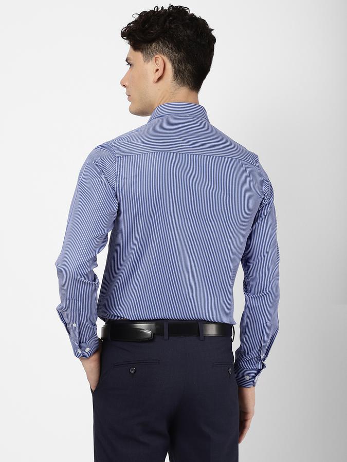 R&B Men Blue Formal Shirts image number 2