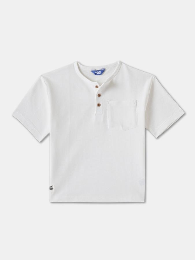 R&B BOYS SOLID REGULAR T-SHIRT