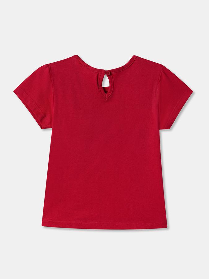 Baby Girls Graphic Print Pure Cotton Regular T Shirt image number 1