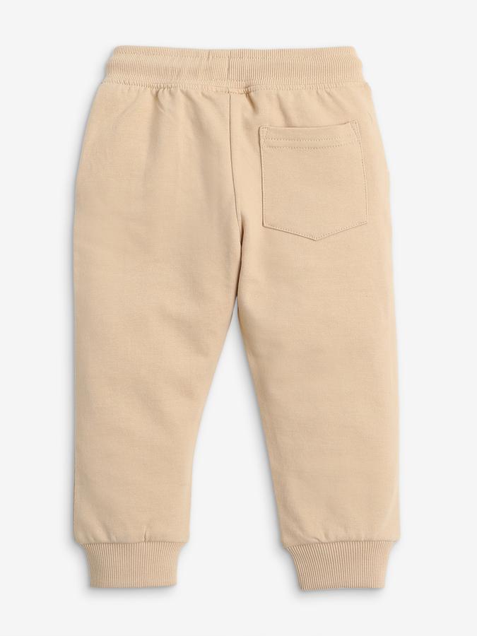 Boys Mid-Rise Joggers with Elasticated Drawstring Waist image number 3