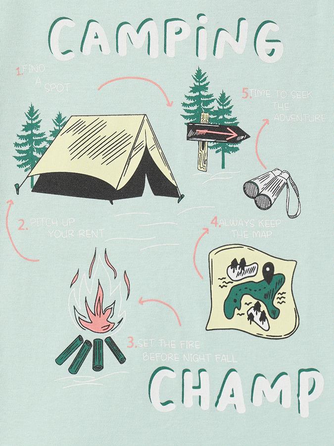 Boys Cotton Regular Fit Crew Neck Graphic T-shirt