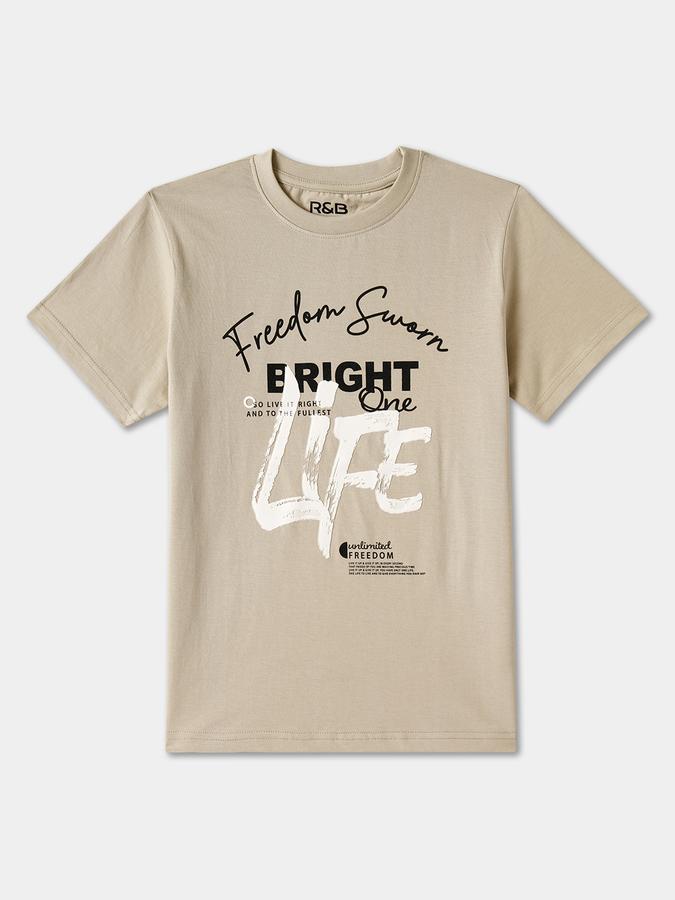 R&B BOYS PRINTED REGULAR GRAPHIC TEE
