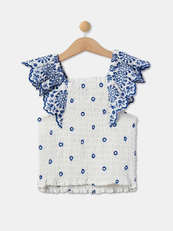 R&B Girl's All Over Printed Short Sleeves Top & Bottom Sets image number 2