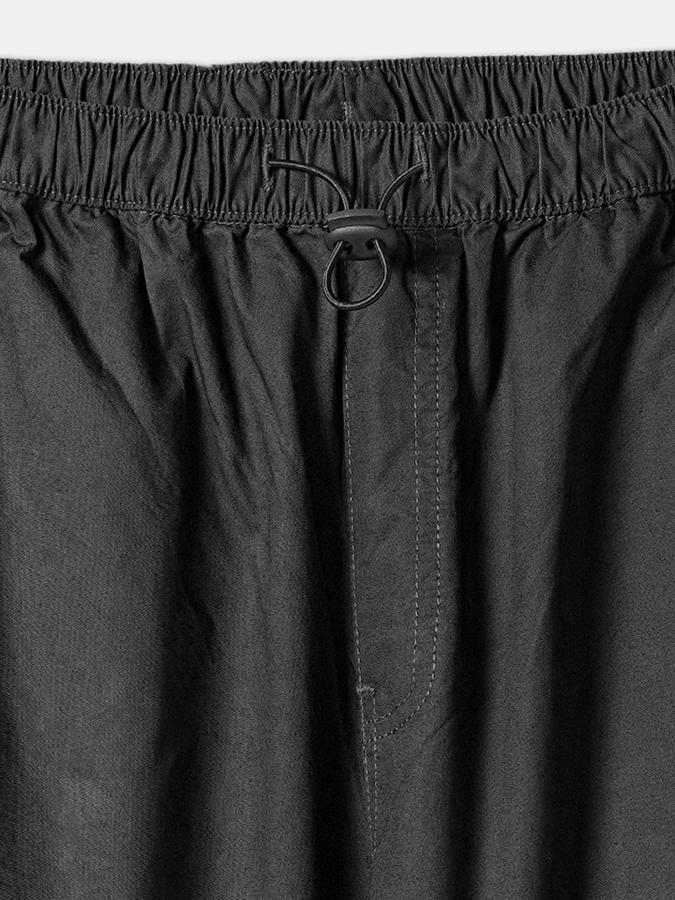 Boys Twill Regular Fit Drawstring Waist Clean Hem Trousers