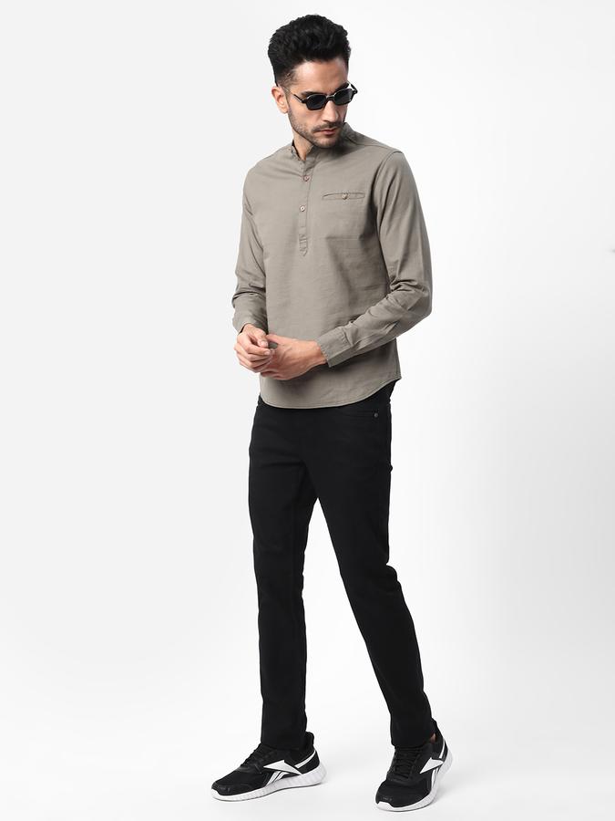 R&B Men Grey Casual Shirts image number 1