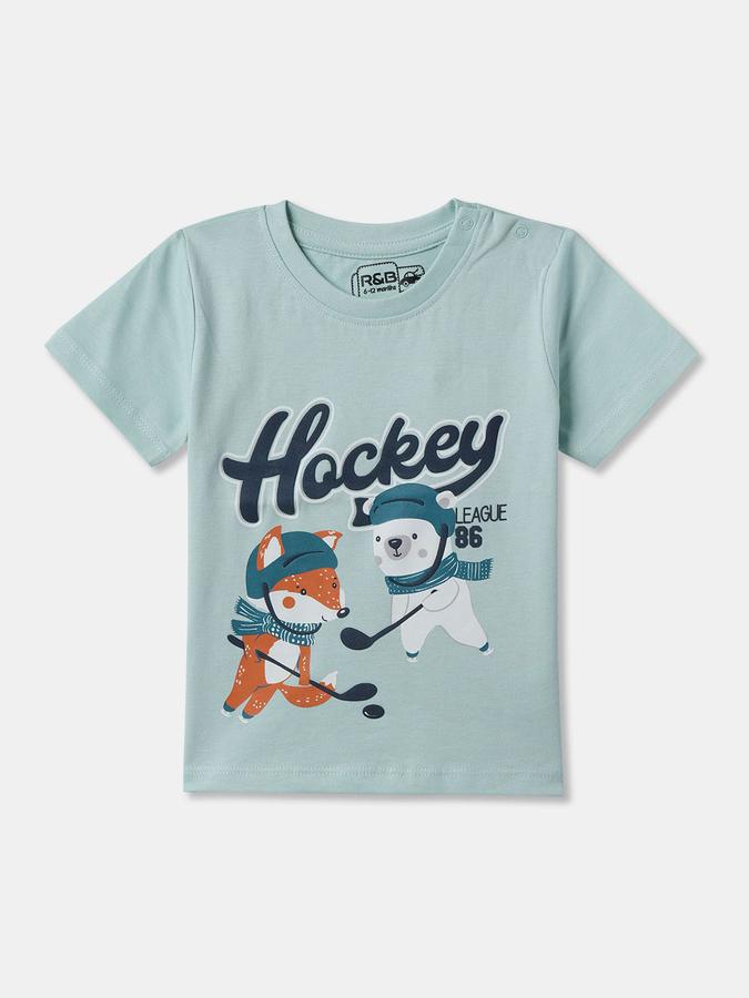 Baby Boys Graphic Print Pure Cotton Regular T Shirt image number 2