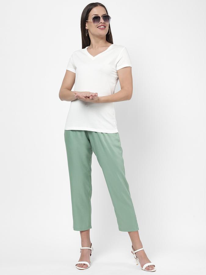 R&B Women's Basic Solid T-Shirt image number 1