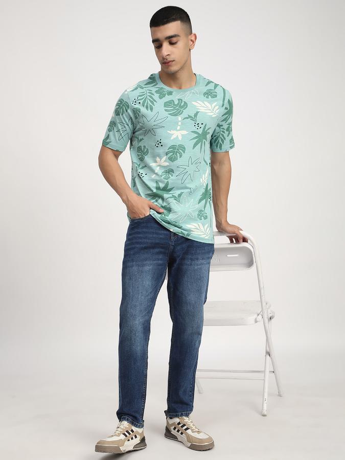 Men Cotton Relaxed Fit Mid Rise Clean Look Jeans