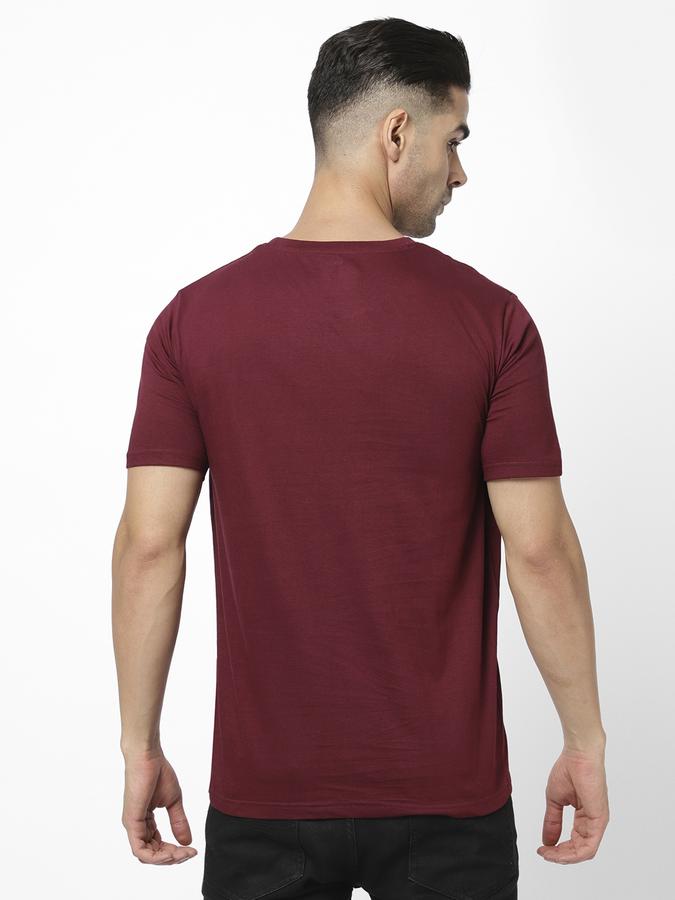 R&B Men Maroon T-Shirts image number 2