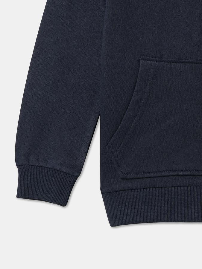 Boys Relaxed Fit Full Sleeve Zip Neck SweaT-Shirt