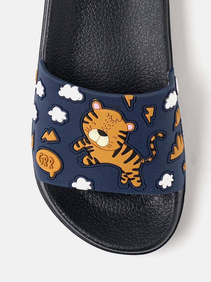 R&B Boys Rubber Embossed Sliders image number 4