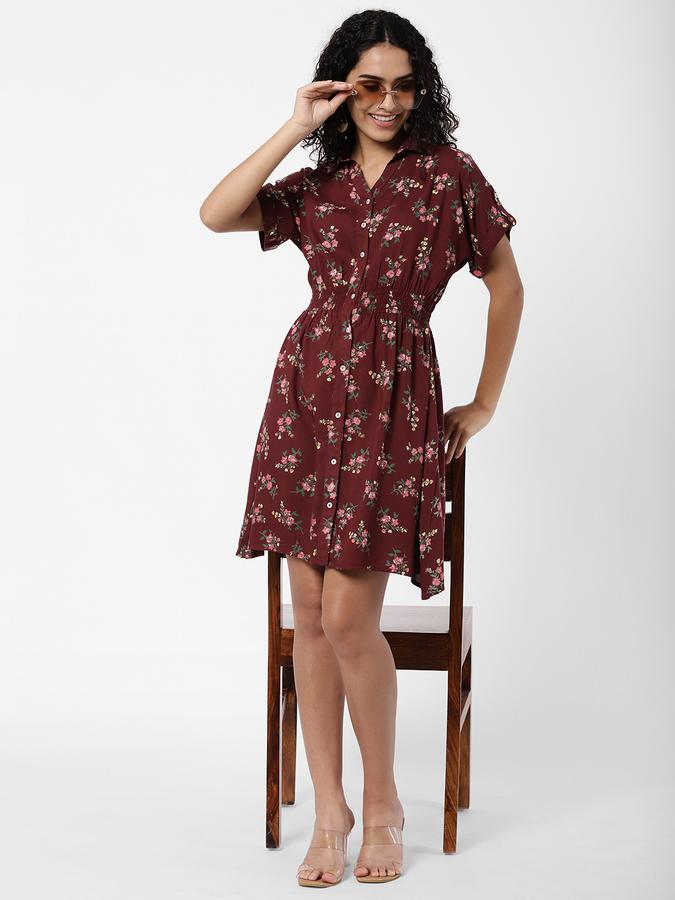 R&B Women's Smocked Shirt Dress image number 1
