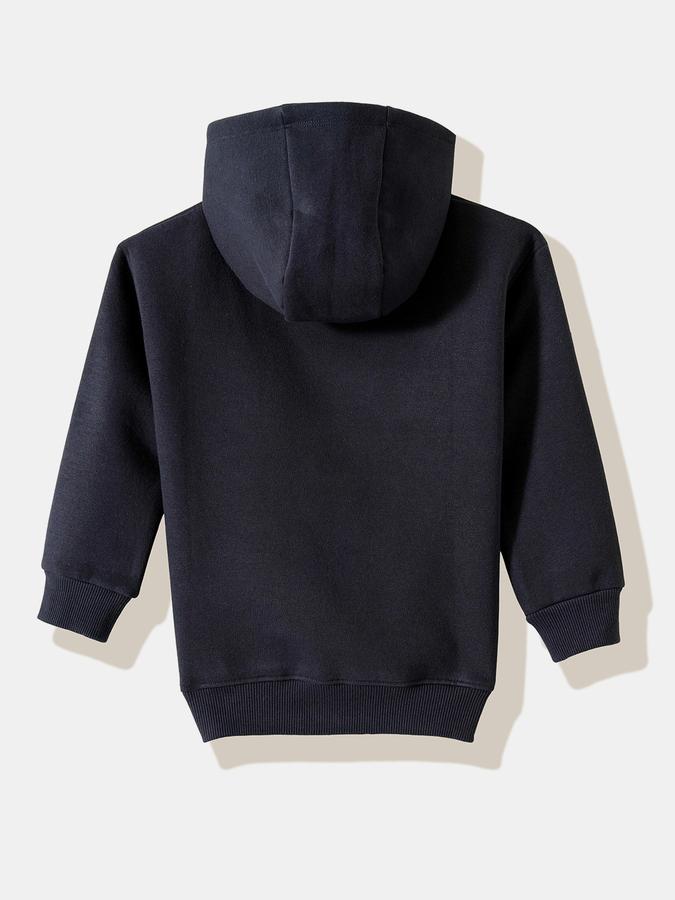 Boys Cotton Blend Relaxed Fit Hooded Graphic Hoodie