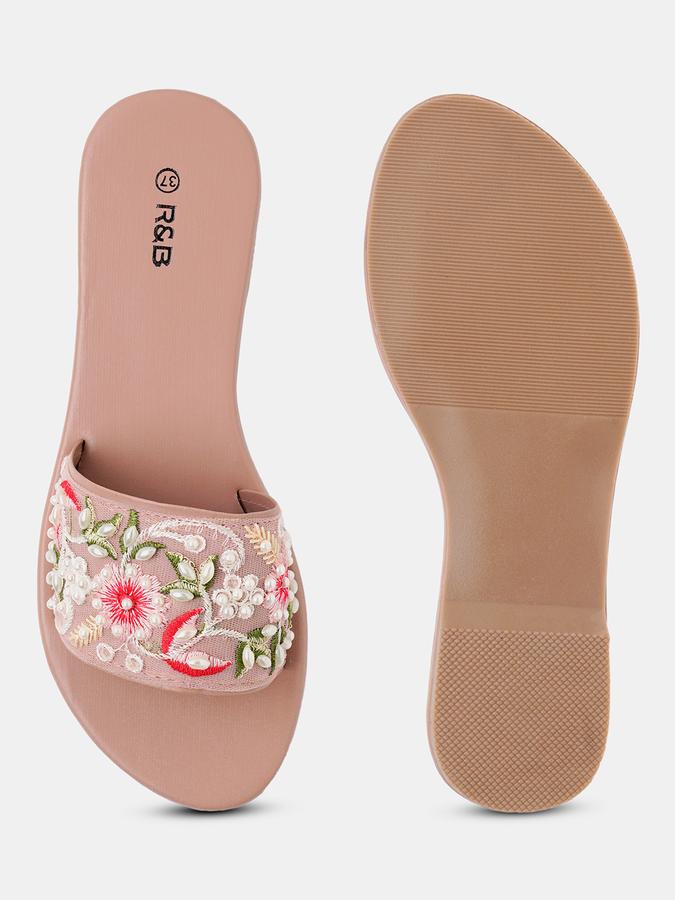 Women Embellished Slip-On Sandals image number 2