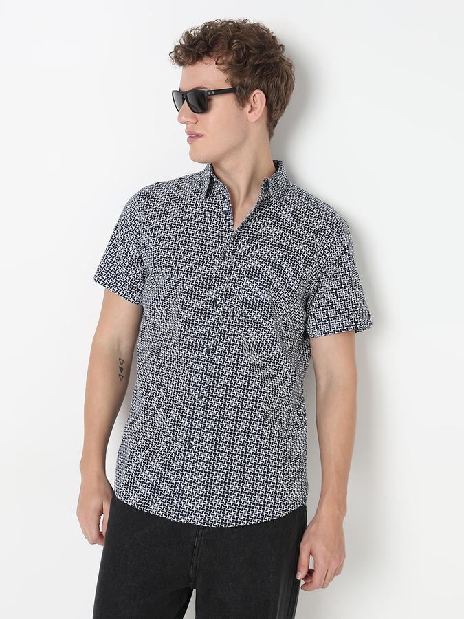 R&B MENS CASUAL Short sleeve SHIRT-REGULAR FIT