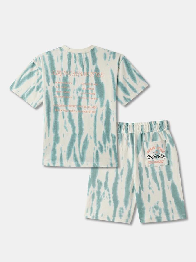 Boys Tie-Dye T-shirt with Shorts Fashion Set