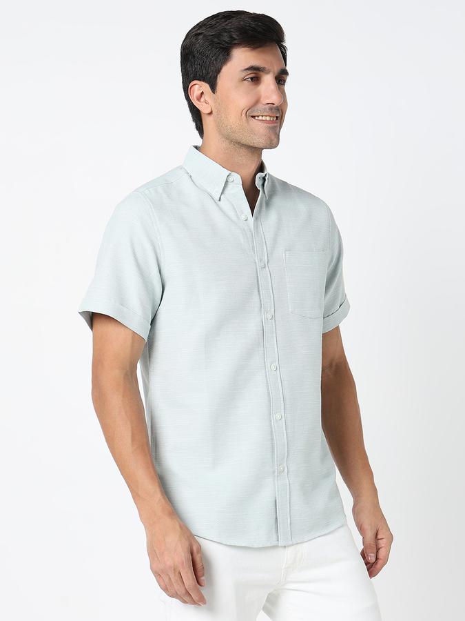 Men Self Design Casual Shirt image number 3
