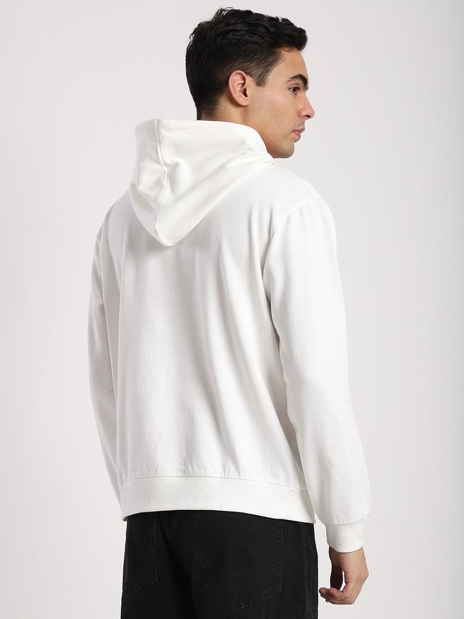 R&B Men's Ivory Printed Sweatshirt
