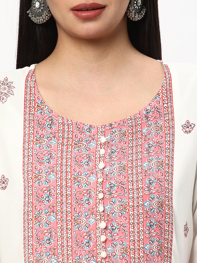 Women Micro Print Kurta image number 3