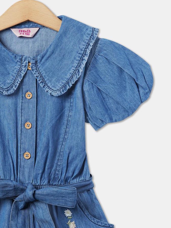 R&B Girls Blue Casual Dresses image number 2