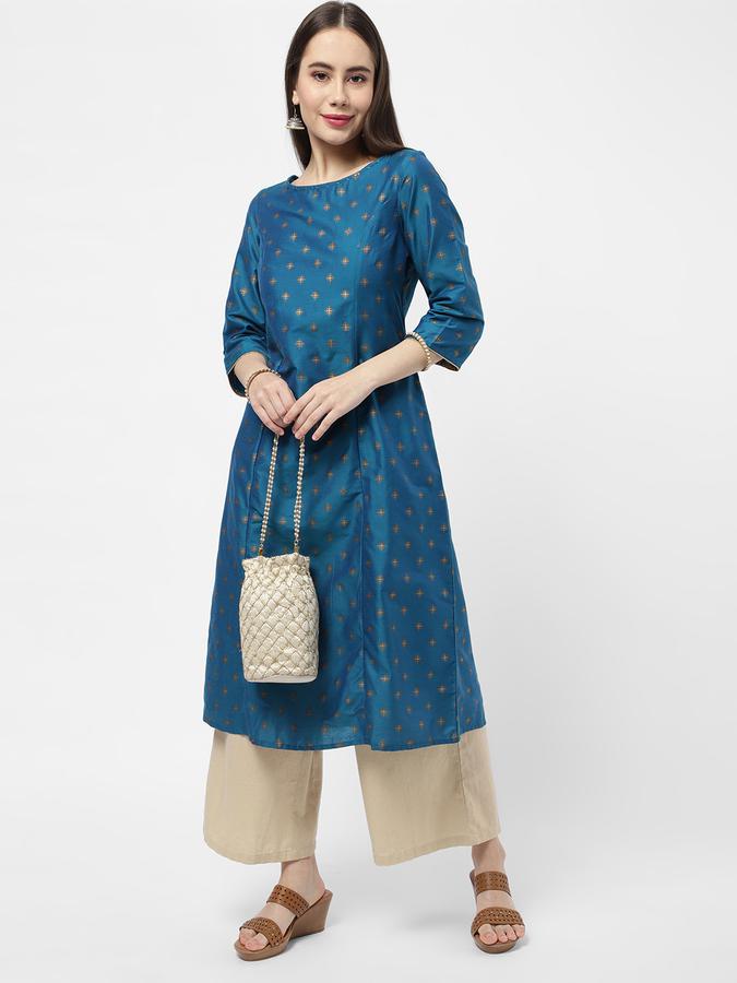 R&B Women Blue Kurtas image number 1