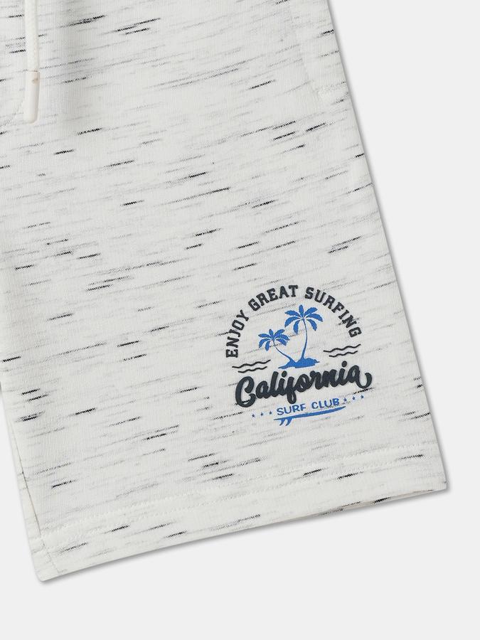 Boys Cotton Relaxed Fit Drawstring Waist Clean Hem Shorts