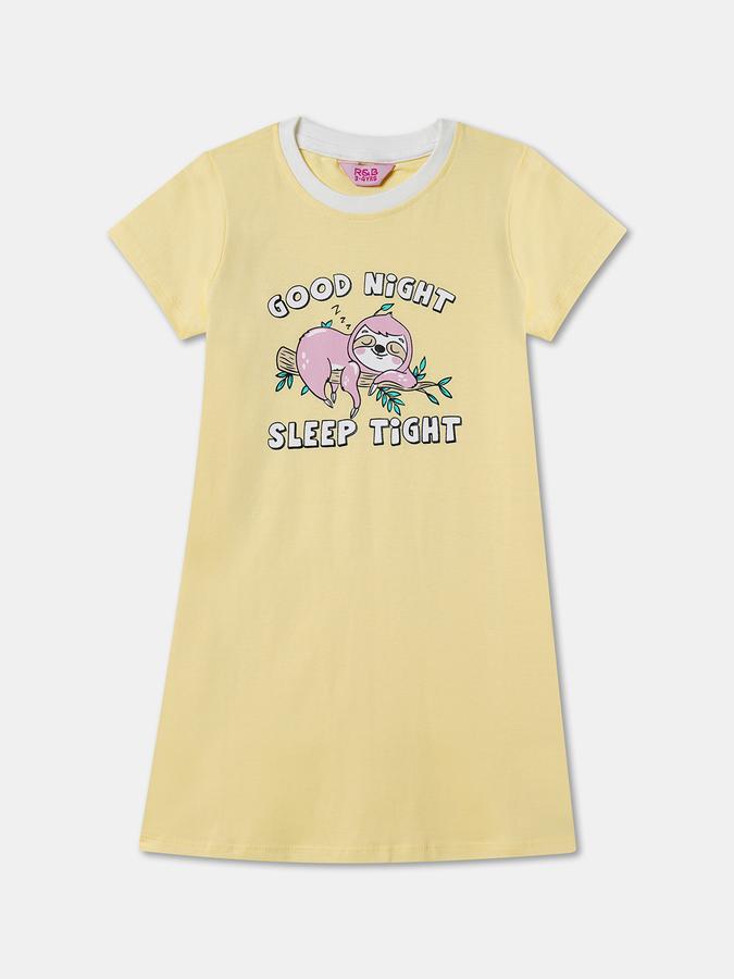Kids Nightwear Girls Graphic Print Cotton image number 0