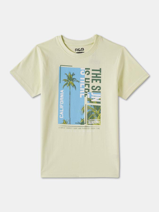 Boys Regular Fit Short Sleeve Crew Neck T-Shirt