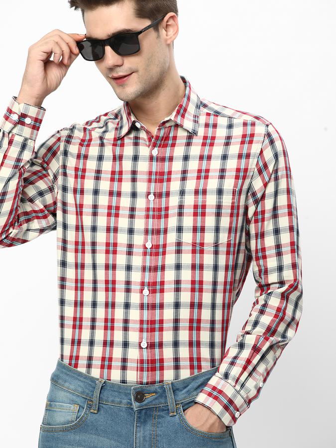 R&B Men Red Casual Shirts image number 0