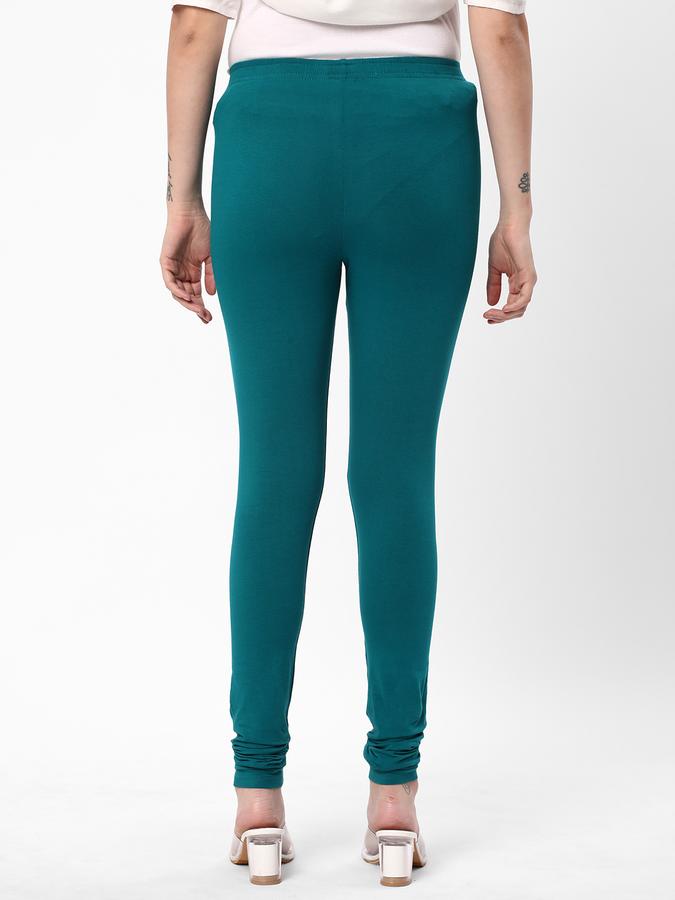 Women Cotton Blend High Rise Full Length Solid Leggings