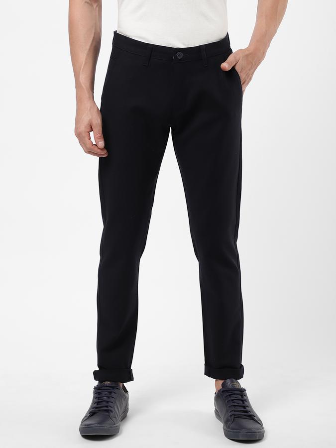 R&B Blue Men Casual Trousers image number 0