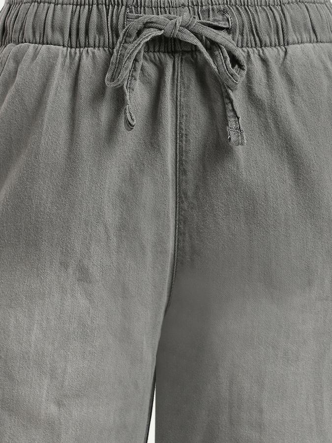 Women Cotton Relaxed Fit Mid Rise Elasticated Waist Jeans