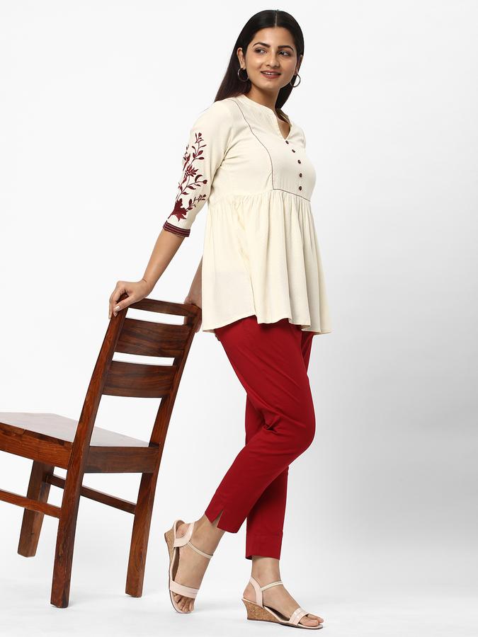 R&B Women's Emb Rayon Tunic 3Q Sleeve image number 1
